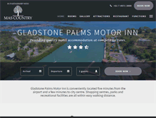 Tablet Screenshot of gladstonepalmsmotorinn.com.au